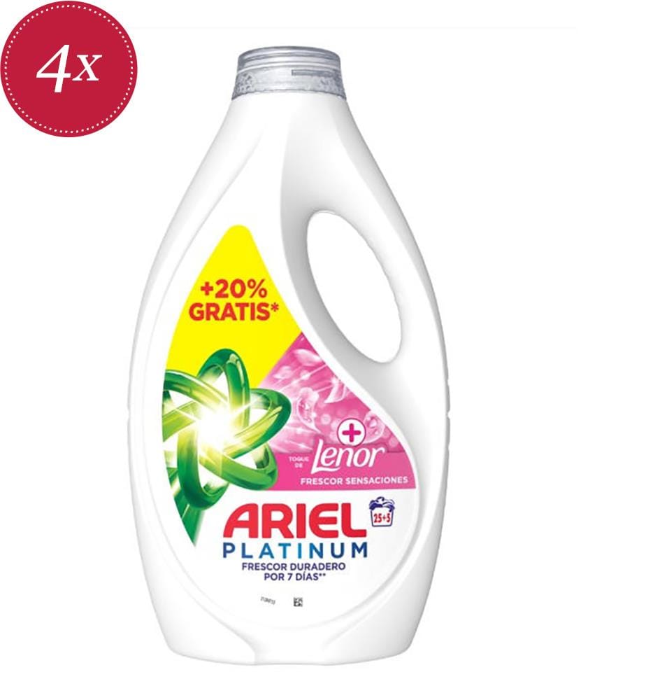 4 x Lessive Liquide Sensaciones Rose – 1,35 L