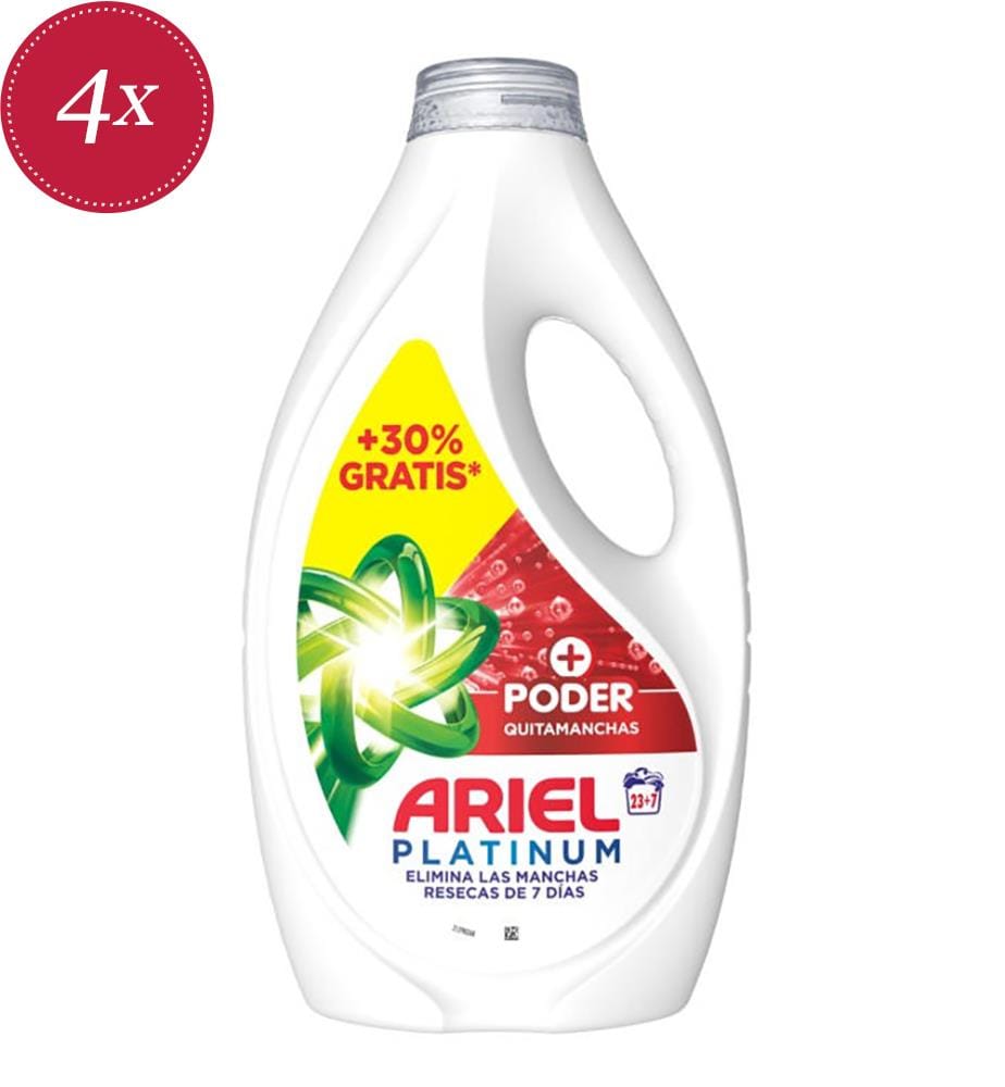4 x Lessive Liquide Platinum Extra Détachant – 1,63 L