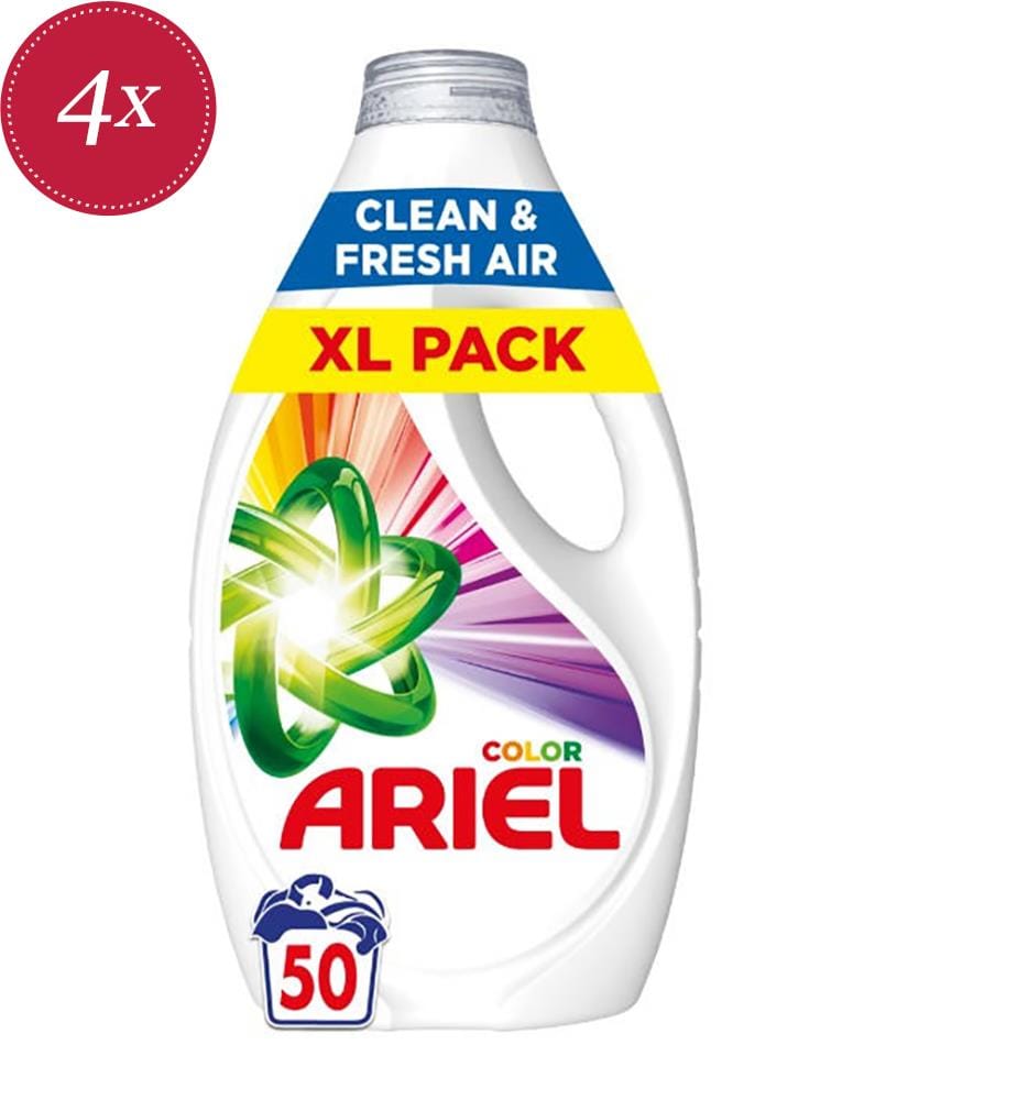 4 x Detersivo liquido Color Clean & Fresh Air – 50 lavaggi