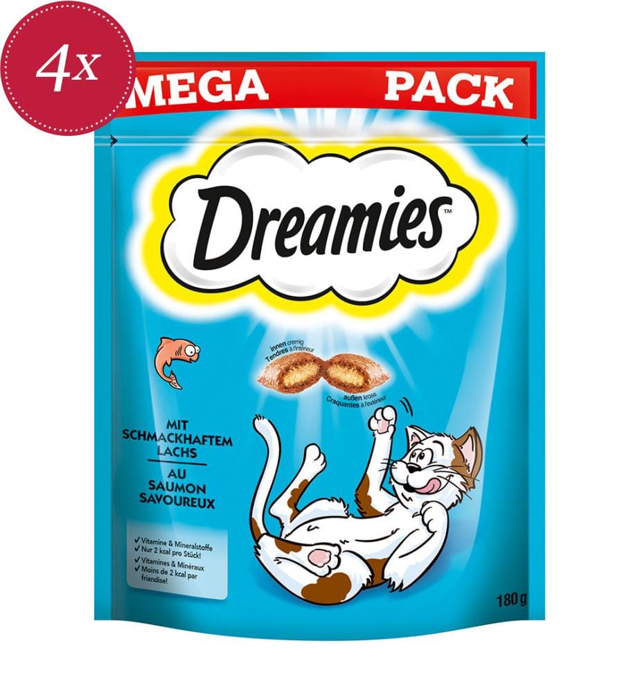 4x Dreamies al salmone - 180 g