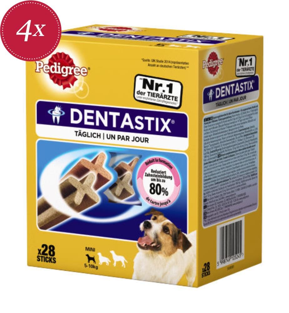 4 confezioni di Dentastix Small - 28 pezzi