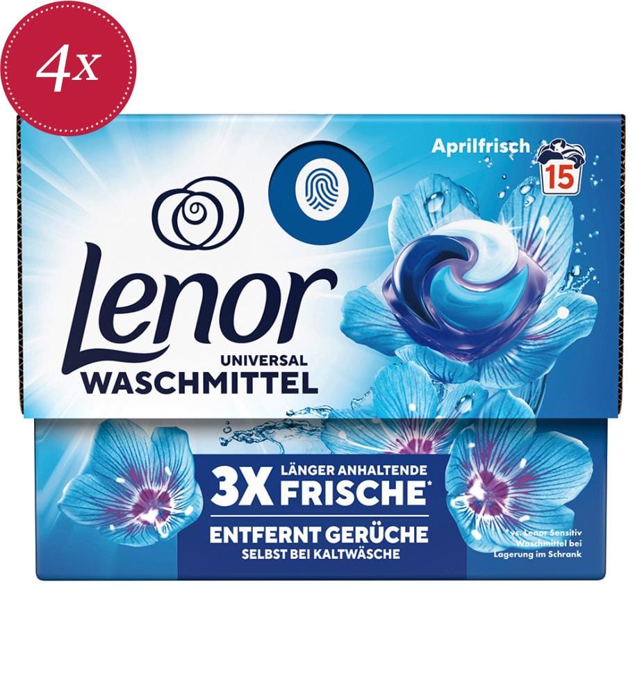 4 x Capsules Lessive Universelles April Fresh – 15 Lavages