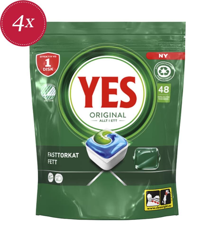 4 x Original All-in-One-Geschirrspültabs – 677 g (48 Tabs)