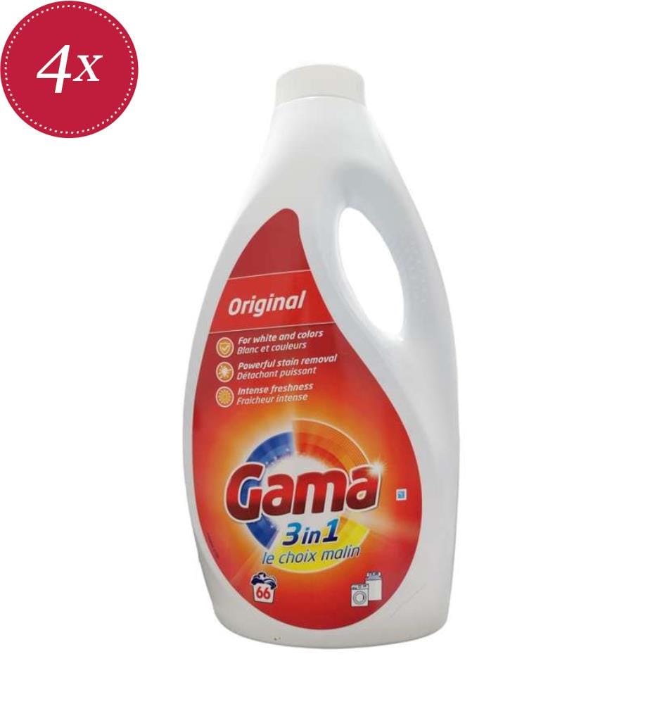 4 x Original 3-in-1 Liquid Detergent – 3 L (66 Washes)