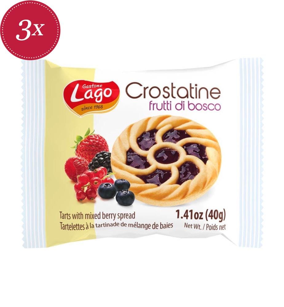 Tartelettes aux fruits de la forêt 6 x Gastone Lago - 3 x 240 g