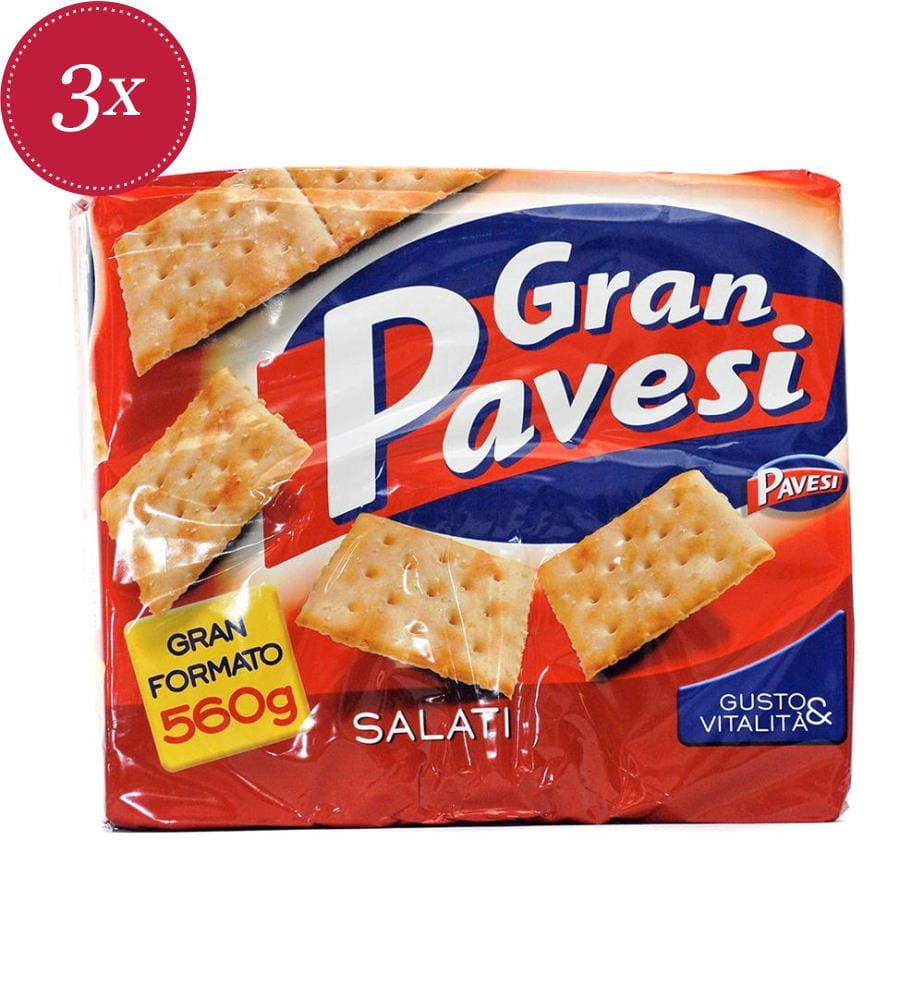 Gran Pavesi Crackers salati - 3x 560 g