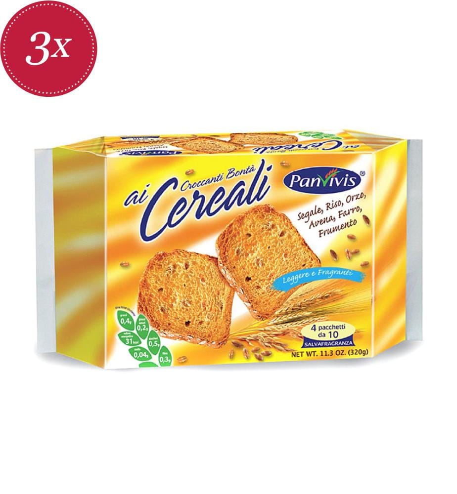 Biscottes de céréales Panvivis - 3 x 320 g
