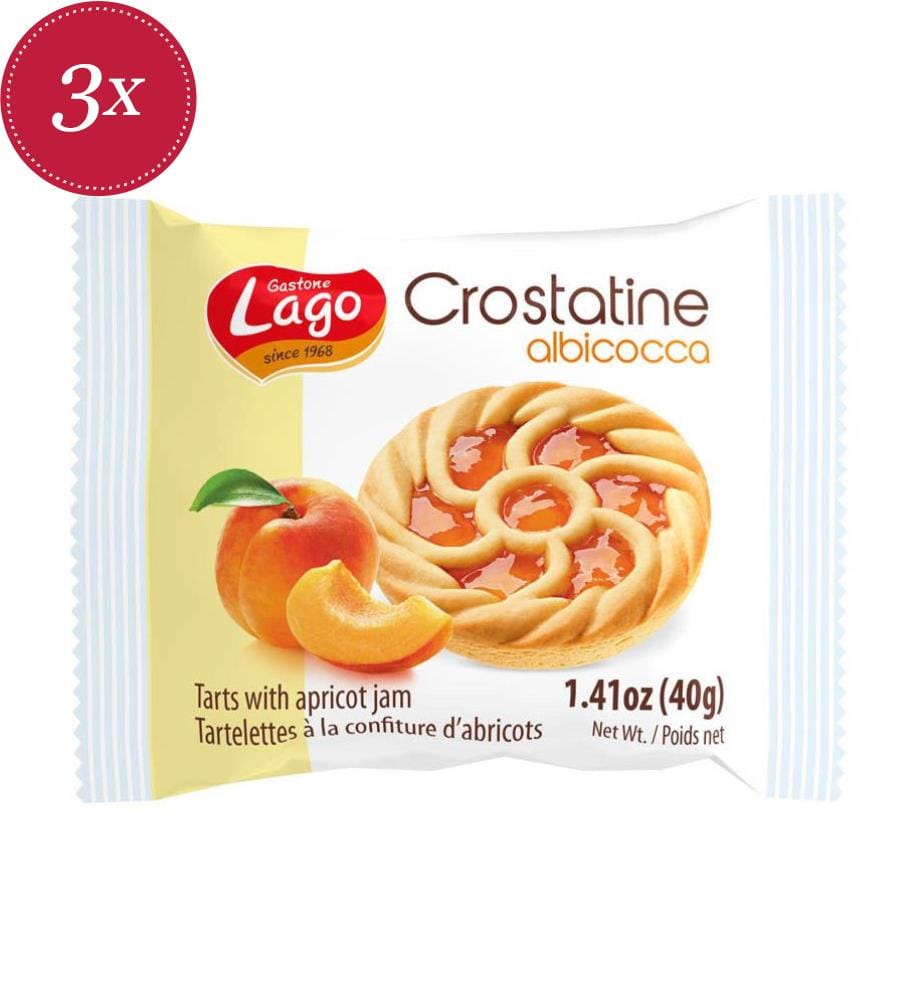 Tartelettes aux abricots 6 x Gastone Lago - 3 x 240 g