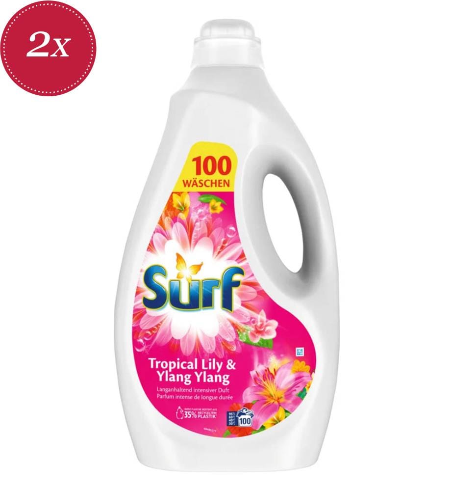 Surf 2x Liquid Laundry Detergent Tropical 100 Wa… | DeinDeal