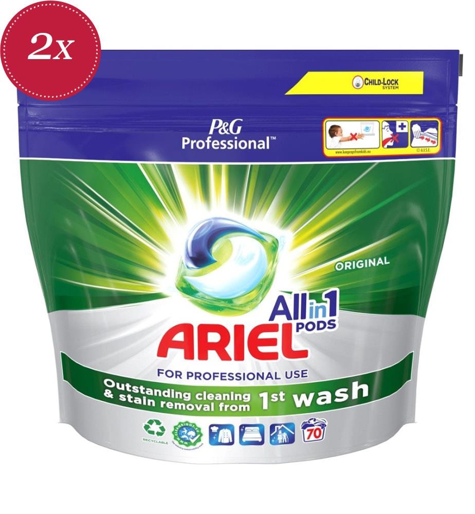 Lot de 2 Capsules de lavage Ariel, 48 lavages