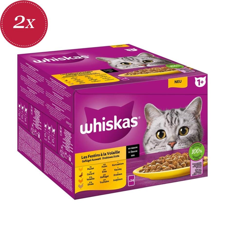 2 x Volaille en sauce 1+ 24 sachets de 85g