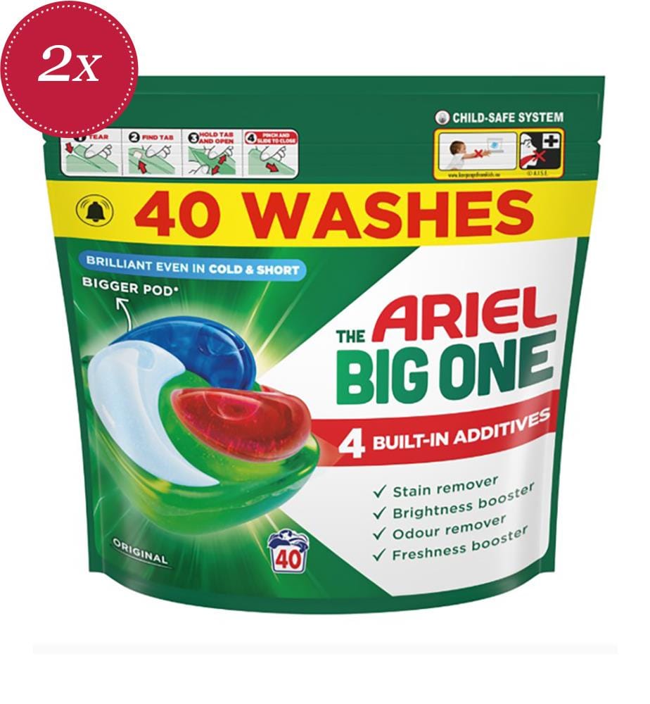 2x Capsules de lessive Big One Original - 1452 g - 40 lavages
