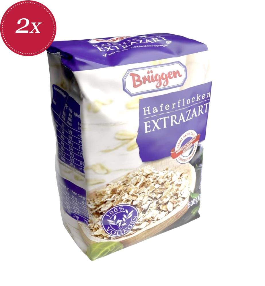 Flocons d'avoine extra-fins Brüggen - 2 x 500 g