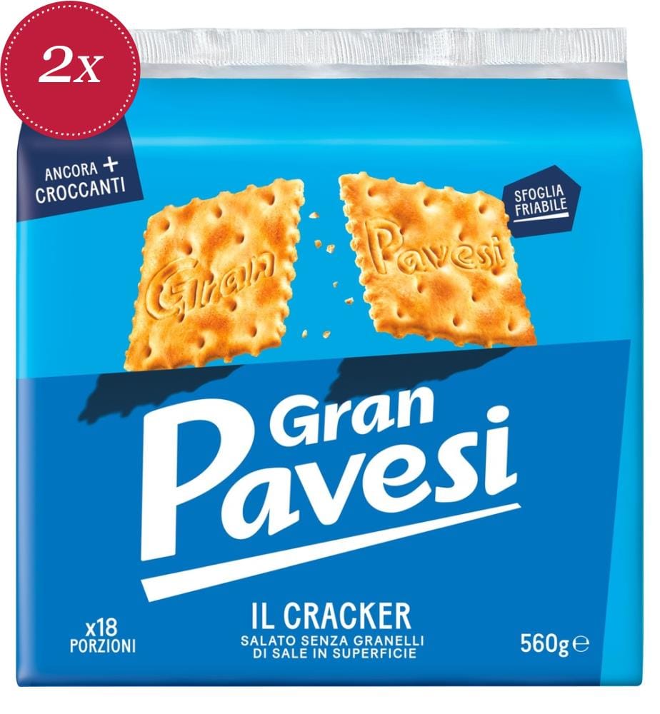 Crackers Pavesi non salés - 2 x 560 g 