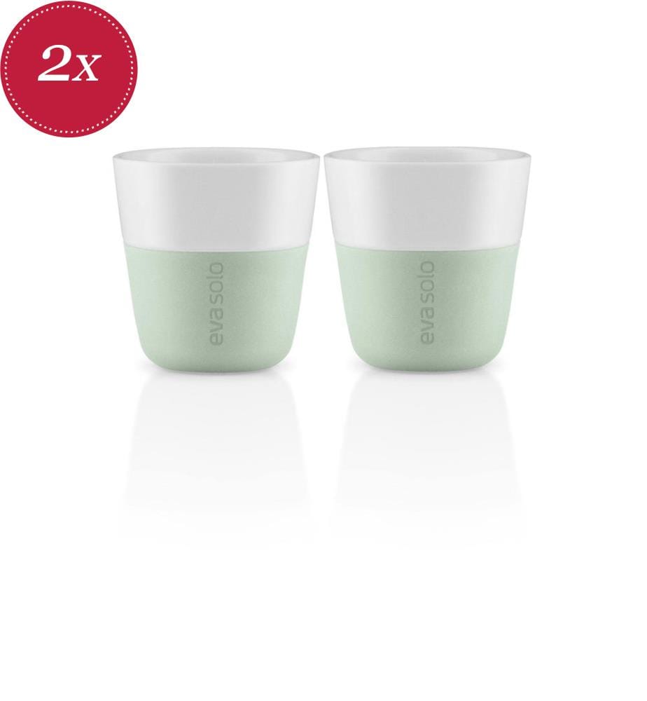 Set di 2 tazze per espresso da 80 ml - Verde/Bianco