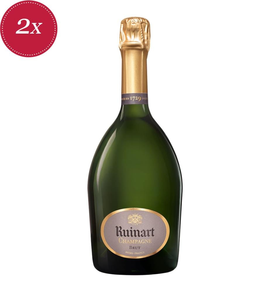 2x Ruinart Champagne R de Ruinart Brut