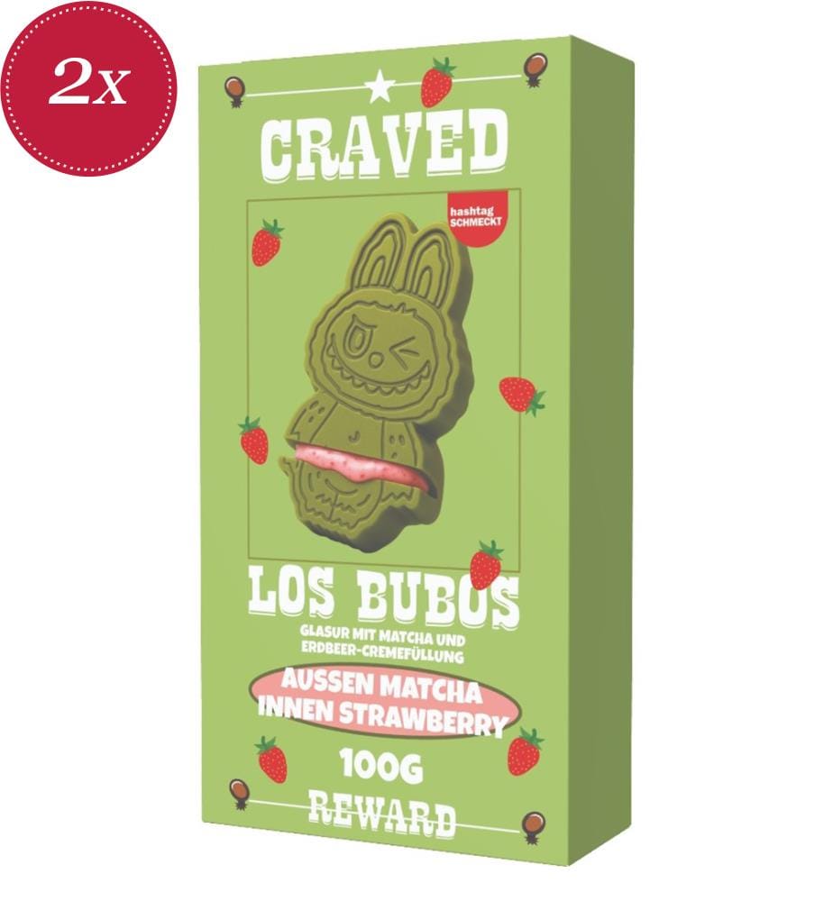 Lot de 4 Chocolats Los Bubos Matcha Fraise - 100g