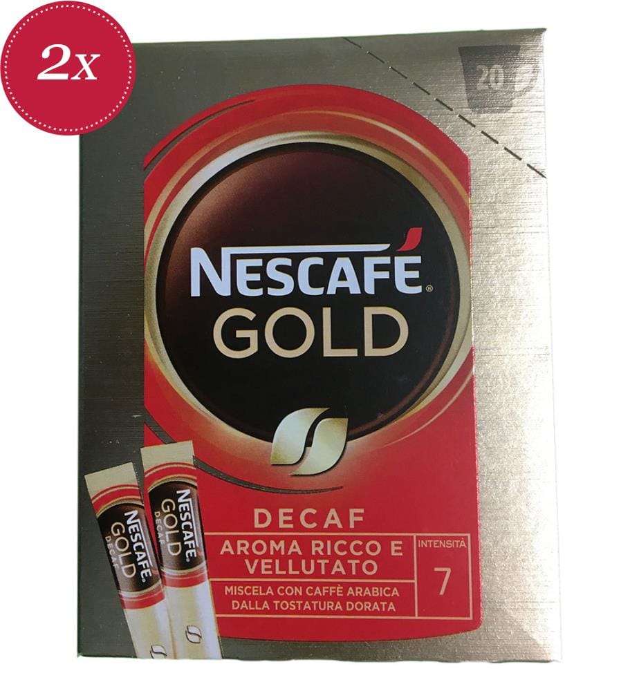 Nescafé Gold Décaféiné 20 sachets - 2 x 34 g