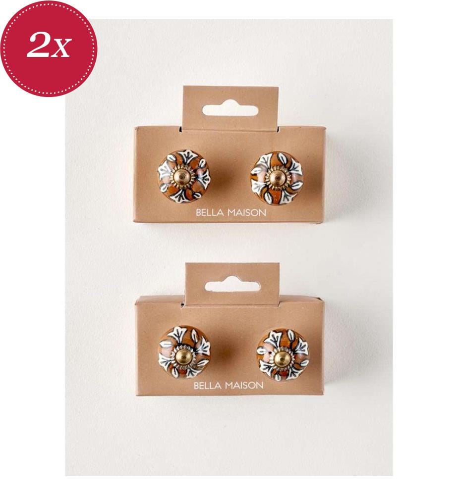 Lot de 2 Poignées Avena Set of 2 - Carreau rouge