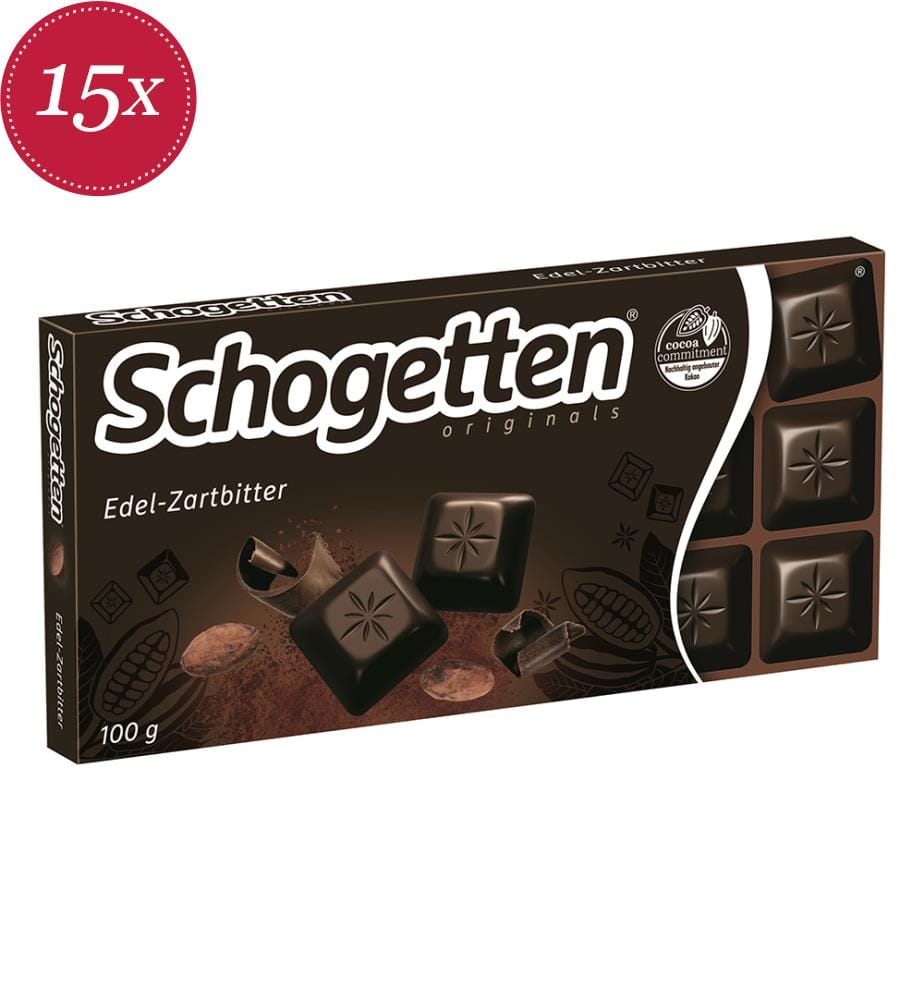 15x Schogetten noir noble - 100g