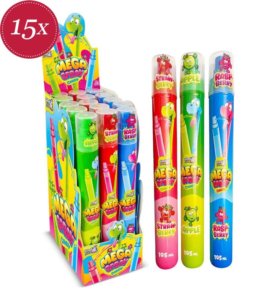 15x Sweet Flash Mega Candy Spray - 105ml