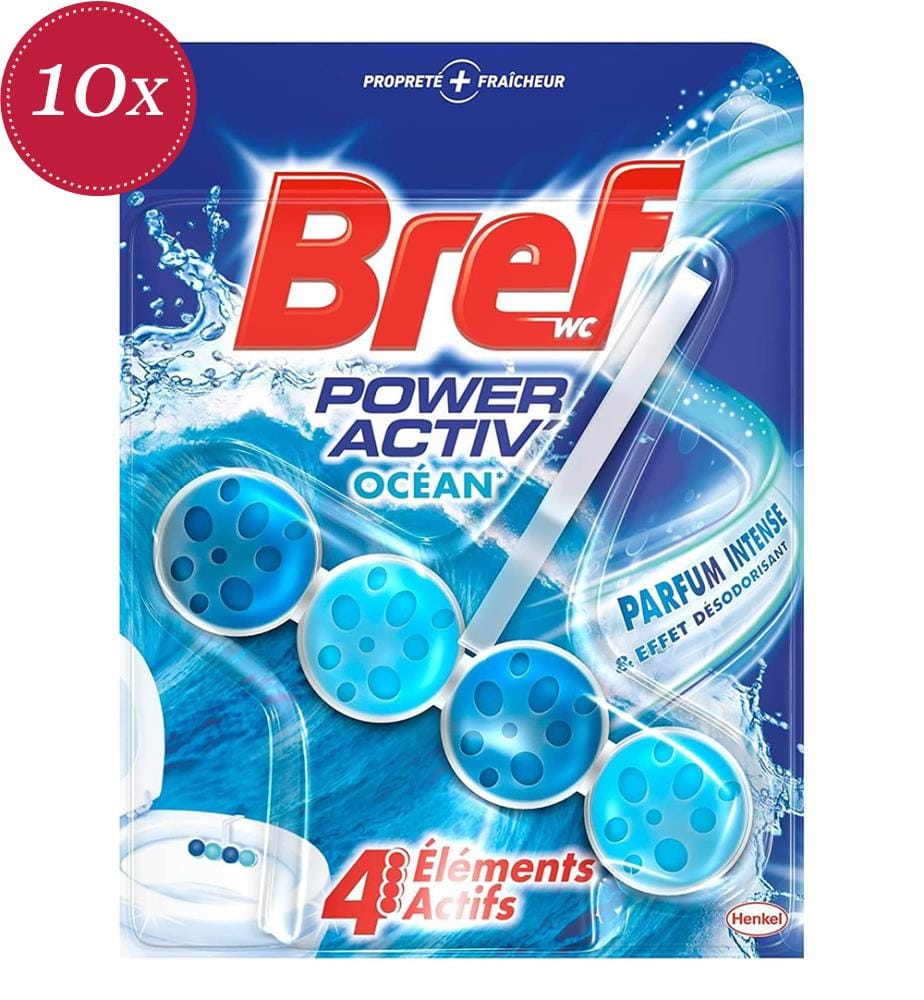 10er-Set Toilettenreinigungsblock Power Activ Océan