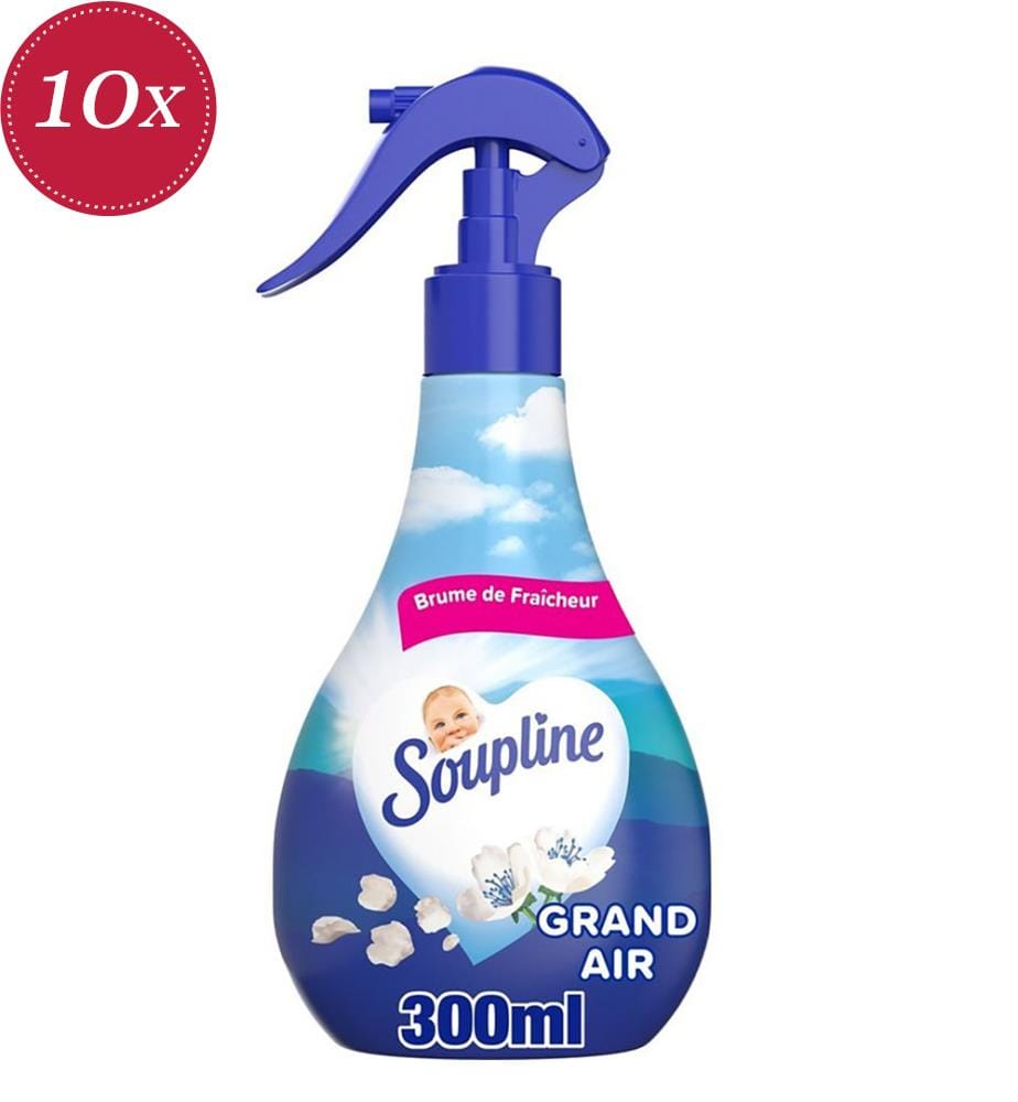 Lot de 10 Assouplissants Liquide Brume De Fraicheur Grand Air - 10x300 ml