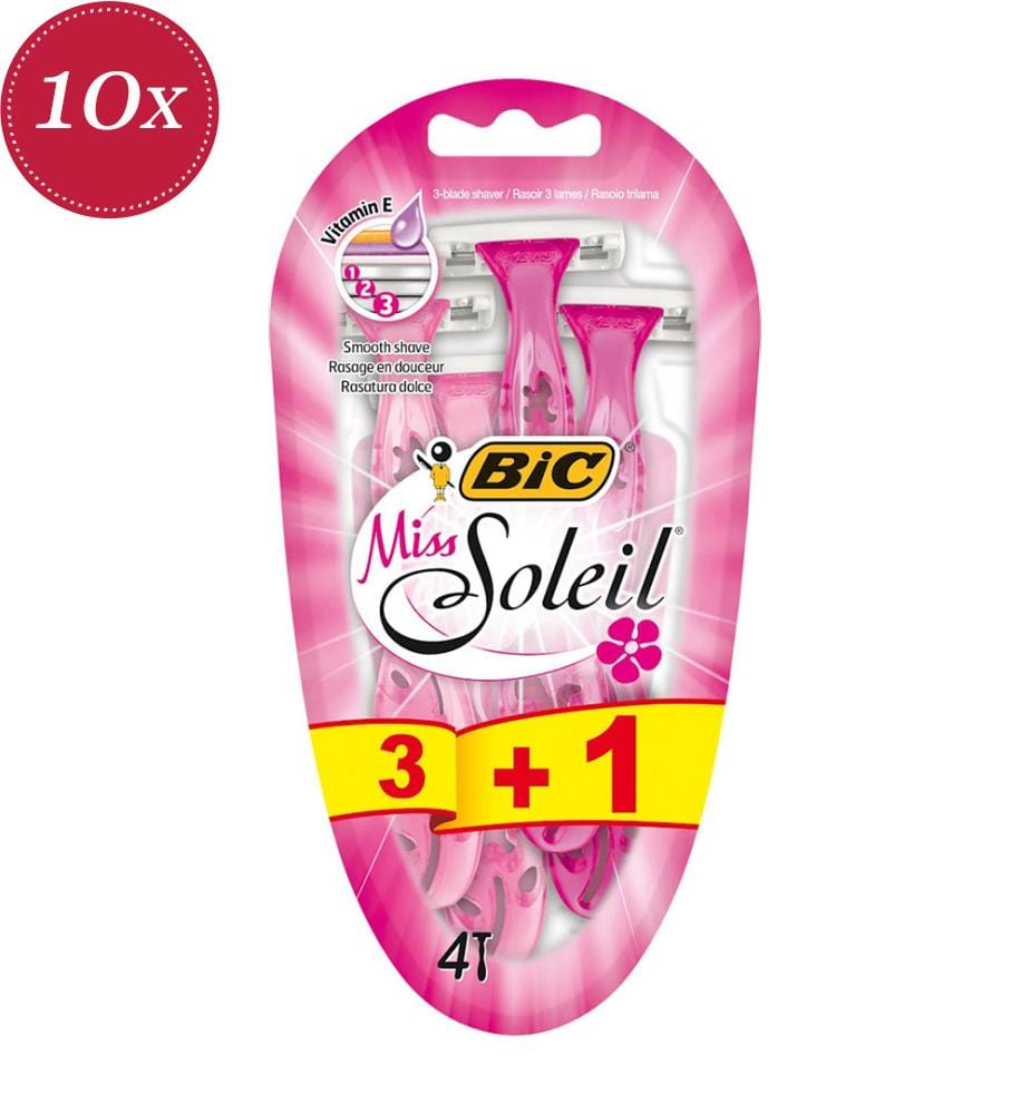 Miss Soleil Einwegrasierer 10er-Set - 10 x 4 Stück
