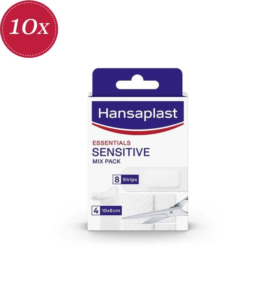 10er Mix-Pack Sensitive Dressings - 8 Dressings + 4 Streifen