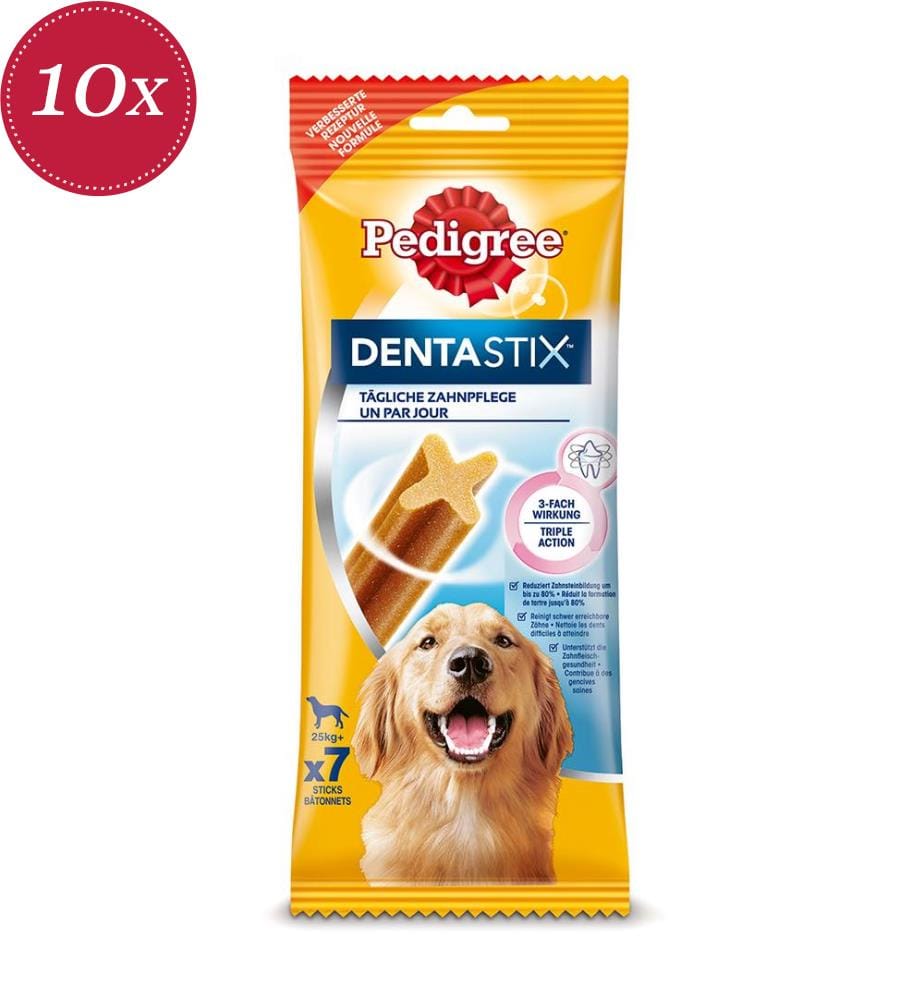 10x Pedigree DentaStix gross - 270 g