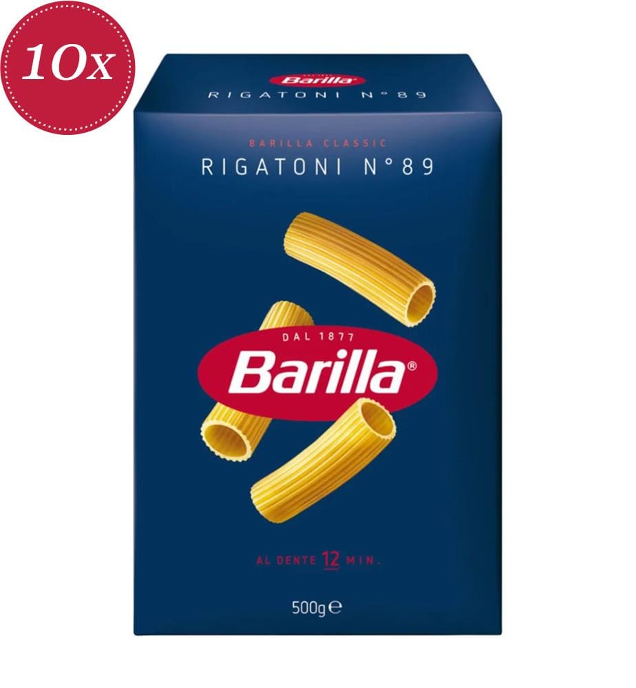 10x Barilla Rigatoni No. 89 10s - 500g