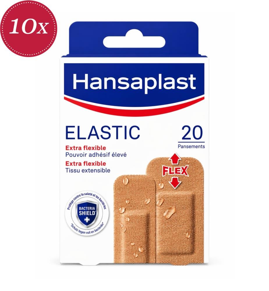 10x Pansements Élastiques Extra-Flexibles - 20 Pièces