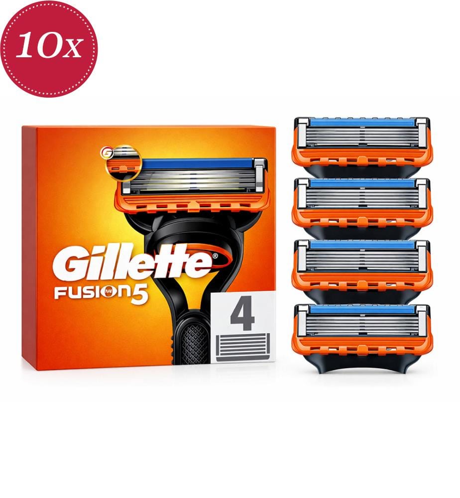 Lot De 10 Rasoirs Gillette Fusion 5 Lames X 4