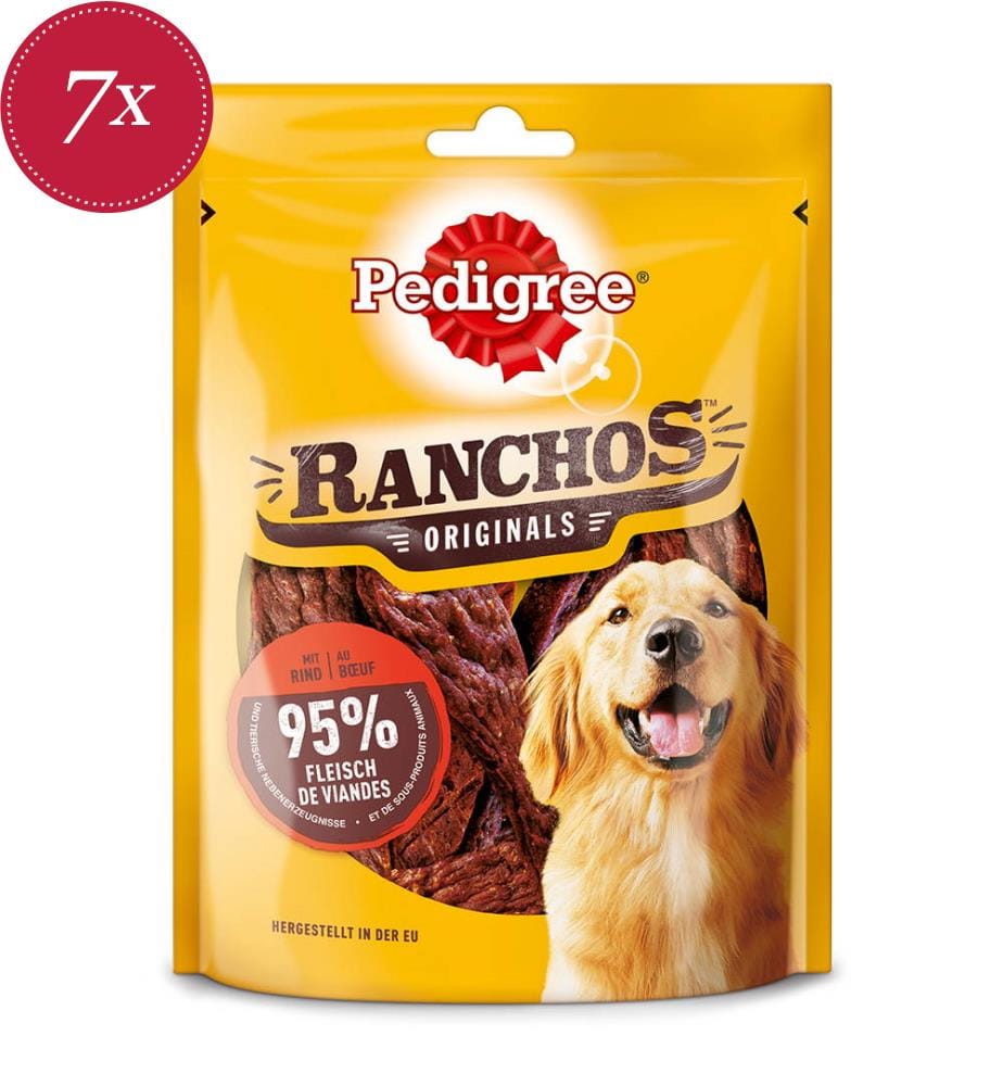7x Pedigree Ranchos boeuf - 70 g