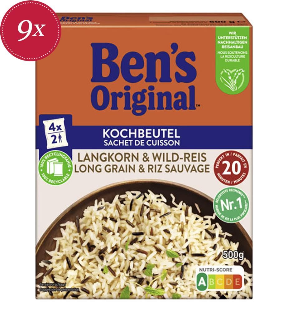 Ben Dry Langkorn & Wildreis Ebly - 9 x 500 g