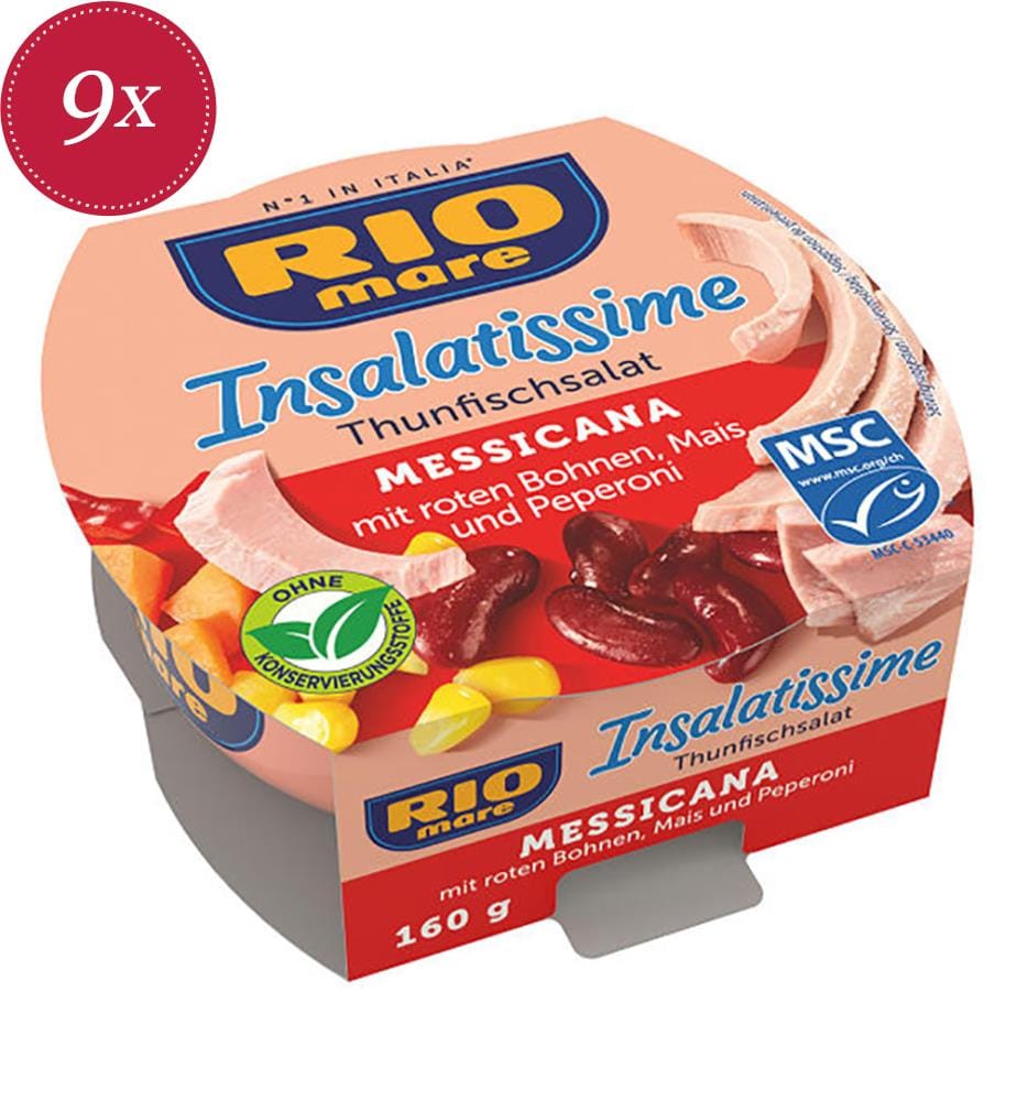9x Rio Mare Insalatissime Messicana e Tonno - 160g