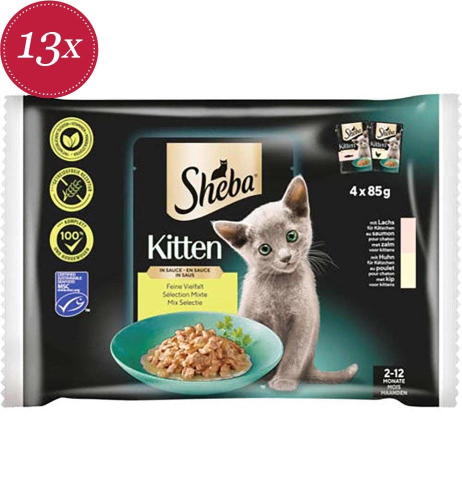 13x Junior-Frischebeutel mit „Fine Diversité“-Sosse, 85 g, 4er-Pack - 340 g