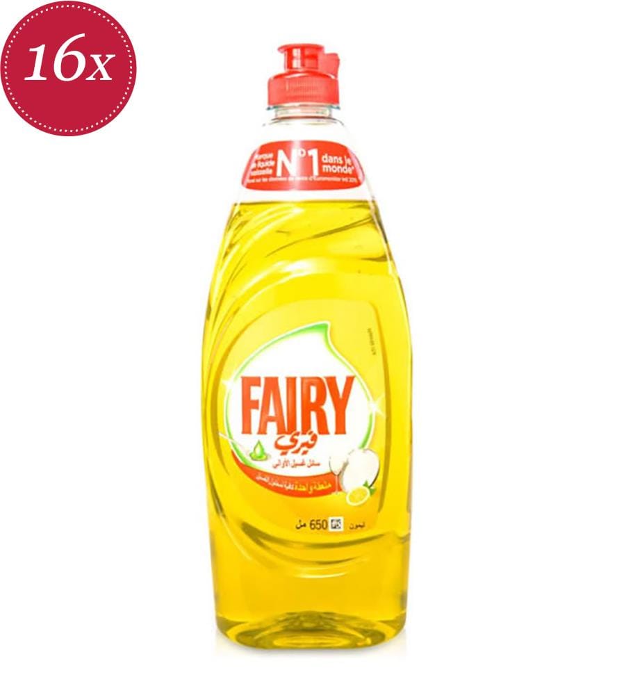 16er-Set Geschirrspülmittel Lemon - 16 x 650 ml