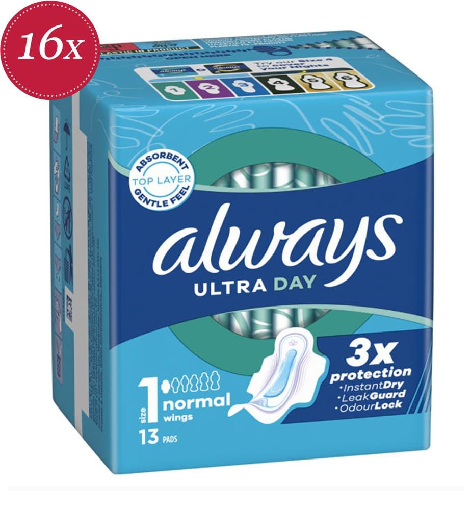 Always Damenbinden Grösse 1 Ultra Day, 13 Stück","detected_source_language":"FR