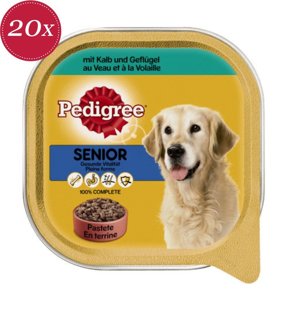 20x Pedigree Senior with Veal and Poultry - 300 g