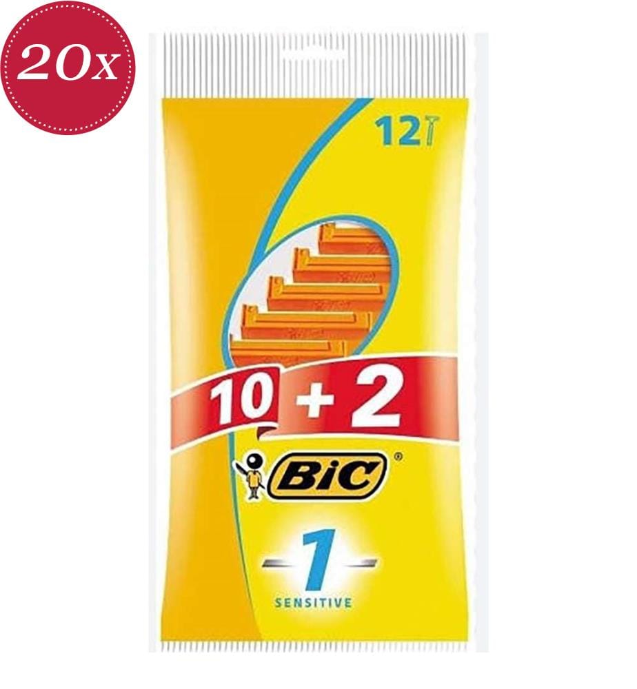 20x Herrenrasierer „Sensitive“ 10+2=12 Stück – 1 Klinge
