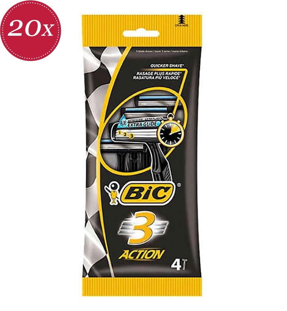 20x Herrenrasierer, 4-teiliges Set im Sonderangebot – 3 Klingen