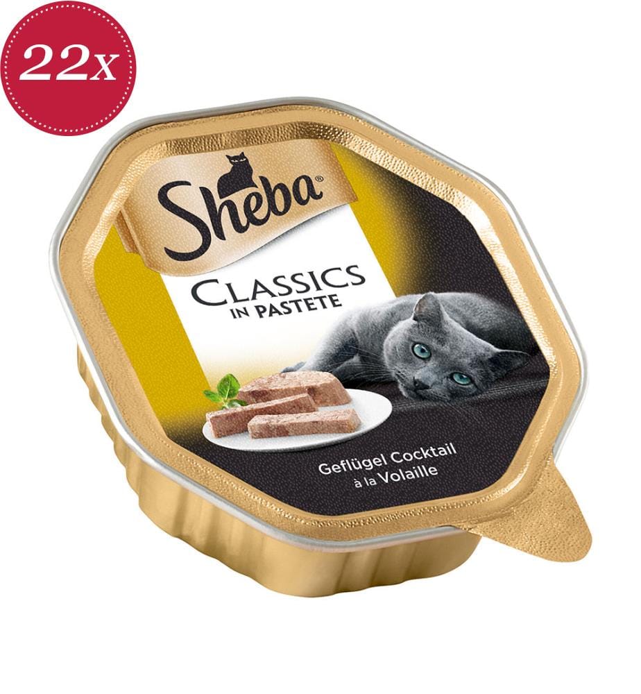 22x Sheba Classic Poultry Terrines - 85 g