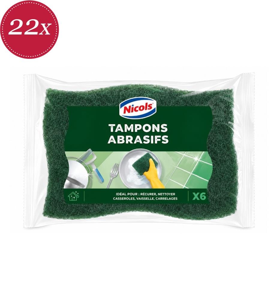 Nicols Spülschwämme, 5er-Pack, scheuernd","detected_source_language":"FR