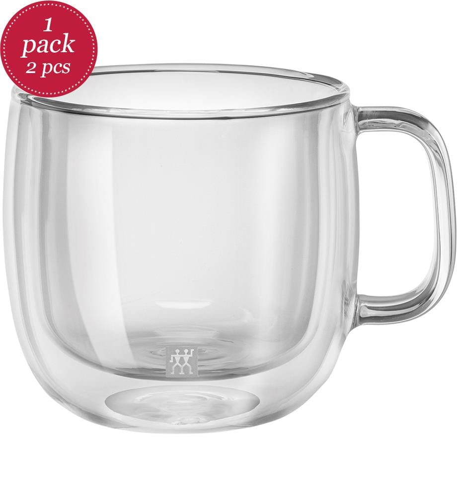 Set of 2 Orrento Plus Cappuccino Mugs - 450 ml