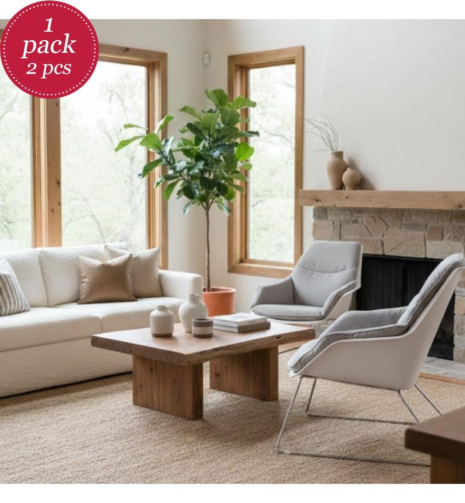 Grace 2er-Set Sessel aus Polypropylen 74x85x86 cm - Hellgrau