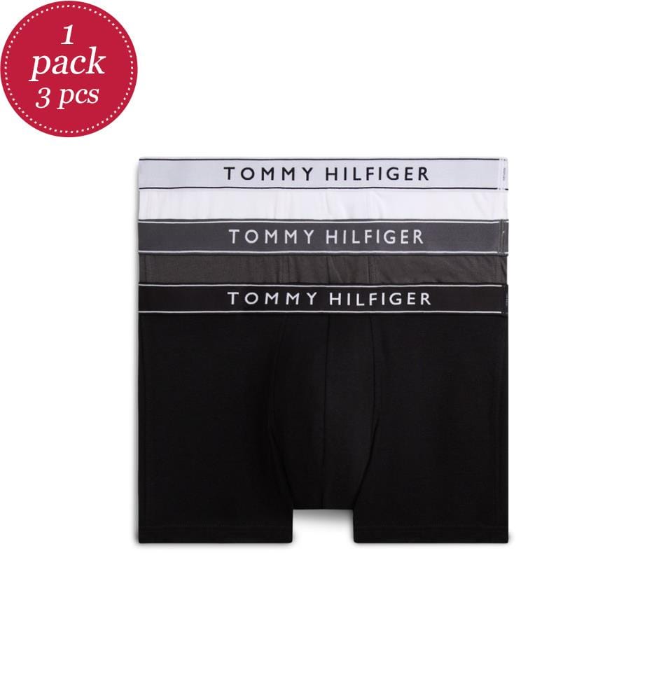 Essential Boxer 3er-Set - Weiss, Schwarz & Grau