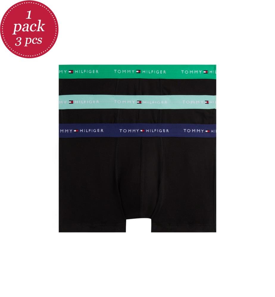 3er-Set Boxershorts mit Gürtel und wiederholtem Logo Unterschrift
