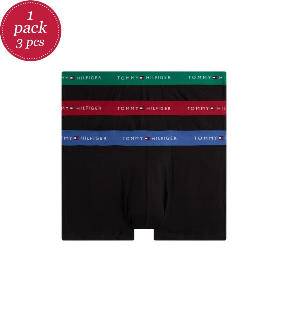3er-Set Boxershorts mit Gürtel und wiederholtem Logo Unterschrift
