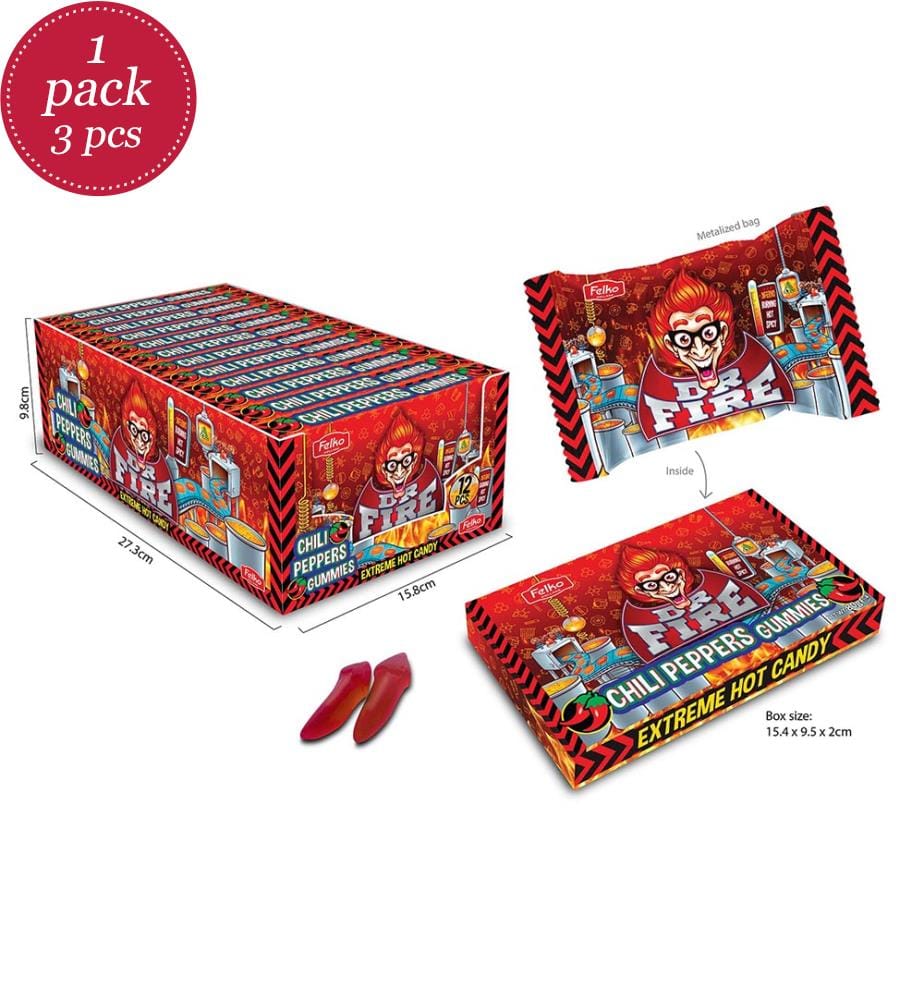 3x Peperoni Dr Fire Gummies - 80 g Dr Fire | DeinDeal